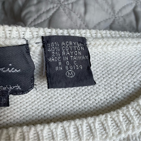 Vintage Jimmy Garcia Hand Loomed Abstract Floral Sweater • Size Medium - Picture 3 of 15